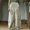 White, variant on TRUBKH Womens Linen Pants Floral Belt Pants Baggy Pants Gaucho Pant Baggy Tapered Pants Women Lightweight Beach Trousers Linen Cotton Blend Pants Pinstripe Pants Paperbag Pant Blue L