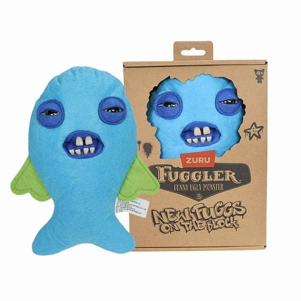 Creative Gifts Ugly Cute Toys,Funny Ugly Monster,Collectible , Toy Shy Monster (Greedy Laughing Monster (Blue))