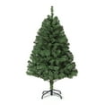 thumbnail image 1 of Árbol de Navidad artificial realista - Diseño frondoso de pino, 380 ramas, fácil montaje, base metálica plegable - Ideal para decoración navideña en hogar, oficina y hotel - Verde - 4.5FT, 1 of 8