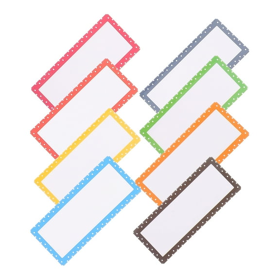 LOLIPPYY 8Pcs Name Tags Magnetic Assorted Color Magnetic Name Plates for Whiteboards