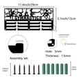 thumbnail image 2 of Sports Theme Iron Medal Hanger Holder Display Wall Rack 3-Line with Screws Javelin Gymnastics 130x290mm Hole: 5mm, 2 of 7