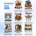 thumbnail image 2 of 16 Sheets Iron on Transfers for DIY T-Shirts Cowboy and Horse DTF Transfers Ready to Press Washable Iron on Decals for DIY Women Girls Clothing Hat Bag Pillow DIY Crafts, 2 of 9