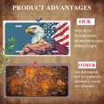 thumbnail image 5 of Muscular eagle and flag Front License Plate,Metal License Plate,Funny Standard Plates Personalized Novelty Decorative For Men/Women/Boys/Girls Car 6×12 Inch, 5 of 7