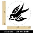 thumbnail image 2 of Sweet Flying Swallow Nautical Tattoo Self-Inking Rubber Stamp Ink Stamper - Black Ink - Mini 1/2 Inch, 2 of 7