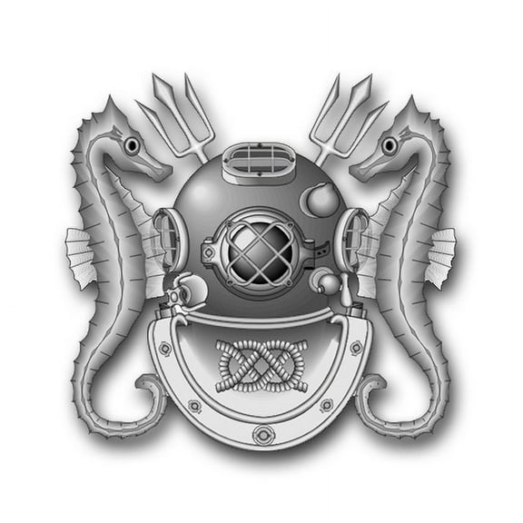 3.8 Inch Navy Master Diver Vinyl Transfer Decal