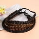 thumbnail image 1 of Diadema trenzada de pelo elástico elástico de moda Trenzas anchas clásicas Banda de pelo sintético Pieza de pelo Mujer Accesorio de belleza (café), 1 of 5