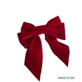 thumbnail image 3 of Épingle à Cheveux Mode Femme Rouge Vin Grand Nœud Épingle à Cheveux en Velours pour Enfants Accessoires Cheveux Doux, 3 of 5