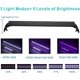 thumbnail image 3 of 15W Lampe LED Aquarium, 40-47cm Rampe LED avec Minuterie, Dimmable, Support reglable, pour Eclairage(Blanc, Bleu, Rouge), 3 of 5