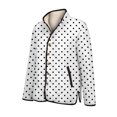 thumbnail image 5 of GrmtClth Womens Quilted Jacket Fashion Polka Dot Printed Button Up Puffer Jackets Coat Lightweight Long Sleeve Autumn Winter Padded Outerwear White XS, 5 of 6