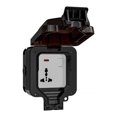 thumbnail image 1 of Qucyy Waterproof Ip66 Socket Switch 3Hole 13A With Hinged Lid Lockable For Outdoor Use, 1 of 5