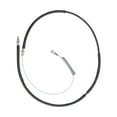 thumbnail image 2 of KarParts360 For Hummer H2 2003 04 05 06 07 2008 Parking Brake Cable Rear, Driver Side | Steel | Black | EPDM Rubber Jacket | Fixed Wire Stop End 1 | 0.12 Inches Diameter, 2 of 4