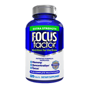 FOCUS FACTOR Extra Strength (120 Count) - Brain Supplement for Memory, Concentration and Focus
