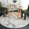 thumbnail image 2 of SAFAVIEH Saylor Kajus Geometric Area Rug, Grey/Dark Grey, 6'3" x 6'3" Round, 2 of 7