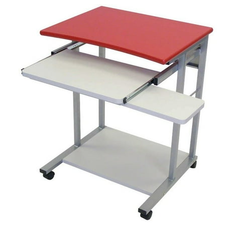 LUXOR Endura Computer Cart 2 Shelf and Tray Black