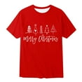 thumbnail image 4 of Men's Christmas Short Sleeve Tee Crewneck T Shirt Red L, 4 of 4