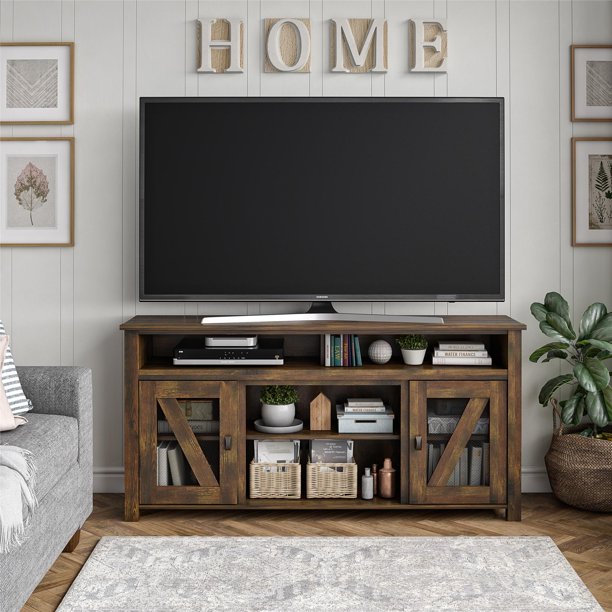 Ameriwood Home Dayton TV Stand for TVs up to 60", Rustic