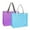 Plum purple+blue, variant on 2Pcs Large lightweight Mesh Beach Tote Bag With Button Reusable Pool Bag for Travel Shopping Gym