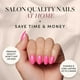 thumbnail image 2 of Set de 30 unidades Glamnetic de Press On Nails, color rosa intenso, opaco, ovalado, 2 of 6