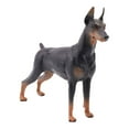 thumbnail image 1 of CNKOO 1pc Doberman Model Simulation Lifelike Static Dog Animal Statue Figurine Desktop Adornment (Black), 1 of 6