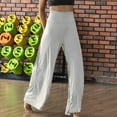 thumbnail image 5 of Women's Stretchy Wide Leg  Lounge Pants Casual Comfy High Waist Palazzo Pants Cccanaooolceie, 5 of 5