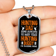 thumbnail image 2 of Chasse Papa Chasse Copain Collier en Acier Inoxydable Ou 18k or Chien Tag 24" Chaîne, 2 of 8