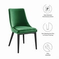 thumbnail image 6 of Modway Curve 20.5" Velvet Dining Side Chairs in White/Black (Set of 2), 6 of 10