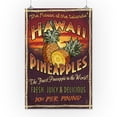 thumbnail image 2 of Hawaiian Pineapple Vintage Sign (16x24 Giclee Gallery Art Print, Vivid Textured Wall Decor), 2 of 3