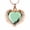 Rose/Green, variant on Simple Stone Heart Urn Pendant Cremation Jewelry for Ashes Keepsake Memory Necklace Memorial Jewelry