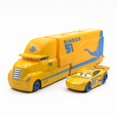 thumbnail image 3 of 2Pcs/Set Disney Pixar Cars Transport Container Truck Jackson Storm Lightning McQueen Uncle Mack Car Model Toys Children Gift, 3 of 10