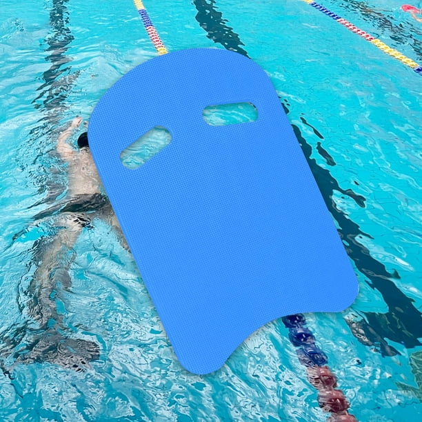 Tabla de natación con flotadores traseros para actividades acuáticas, EVA gruesa, ligera, ayuda de entrenamiento, tabla de natación para jóvenes, azul
