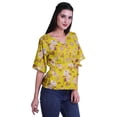 thumbnail image 2 of Moomaya Printed Wrap Over with Belt Style Top For Women Printed V-Neck Casual/Formal Top, 2 of 6