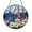 Acrylic 3.5 Inch, variant on Spring Pastoral Meadow Suncatcher Circle Window Panel Ornament Glass