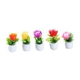 thumbnail image 4 of shamjina 3x5 Pieces Doll House Miniature Flower Mini Potted Plant Flower Model for 1/12 3 Pcs, 4 of 8
