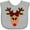 AC-Heather Grey, variant on Inktastic Cute Girl Reindeer with Buffalo Plaid Bow Boys or Girls Baby Bib