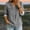 Gray women denim button down shirt a1, variant on Kadlawus Long Sleeve Loose V Neck Denim Button Down Shirt Women Fall Casual Basic Pullover Tops Soft Stretchy Comfort Commute Travel Home Daily Wear, Black L