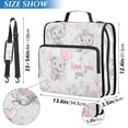 thumbnail image 2 of FORMRS Zipper Binder with Shoulder Strap 2-inch Ring 500 Sheet Capacity File Bag, Cartoon Elephant, 2 of 5
