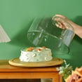 thumbnail image 2 of Wood Cake Dome Cake Display Server Tray for Dining Table Kitchen 285x177mm, 2 of 7