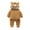 Brown, variant on Baby Boy Onesies Newborn Bear Fleece Snowsuit Hooded Winter Jumpsuit Baby Rompers Girl Blue 0-3 Months