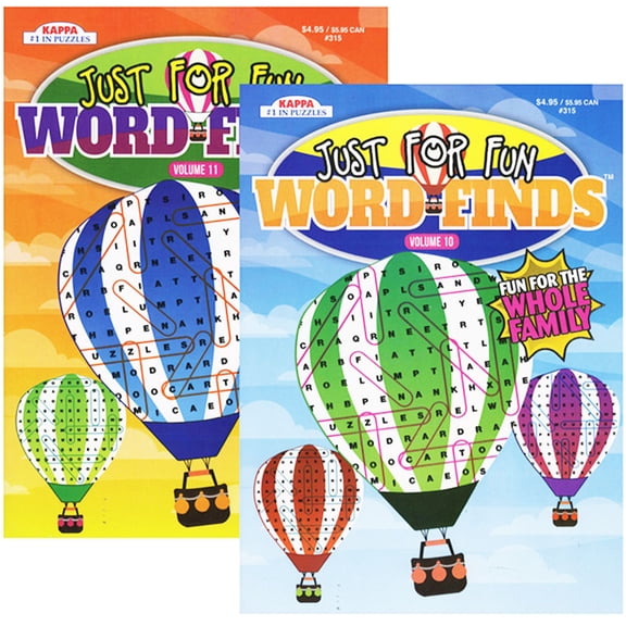 Large Print Hide & Seek Word Find Kappa Puzzles Book | The Big Book of Word search | 2-Titles |   Large Word search Puzzle Books for Adults | Brain Busters |