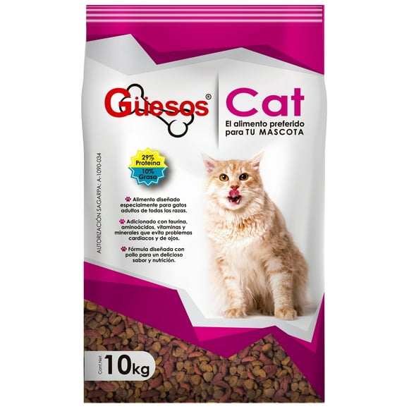 Cat Adulto Pescado Linea Güesos 10 Kg