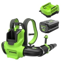 Greenworks 80V 750 CFM Battery Powered Backpack Leaf Blower, with 4.0Ah Battery and Rapid Charger