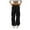 Black, variant on Fgnfyis Women Plus Size Tethered Straight Cargo Pants Wide Leg Loose Casual Trousers Womens Cargo Pants Black XS