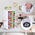 thumbnail image 6 of 72 Holes 360° Spining Rectangle Craft Paint Organizer for 2oz Craft Paints Spining Color Storage Containers Display Painting Tower Storage Stand Desk Organizer for making, 6 of 8
