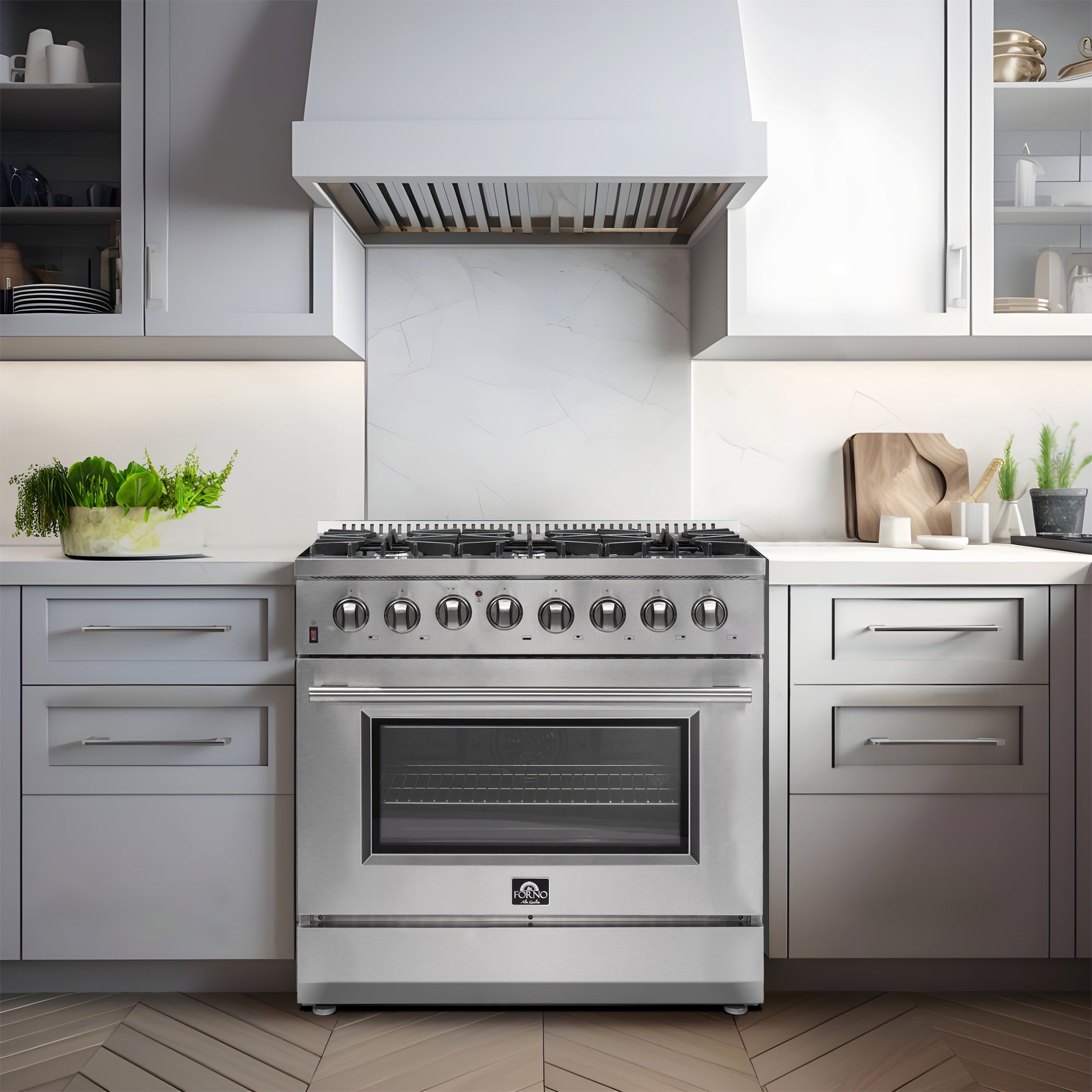 Forno Galiano Professional 36 in 5.36 cu ft Gas Range