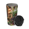 thumbnail image 2 of Logiee Charming Garden Patio Print Stainless Steel Coffee Tumbler, Travel Coffee Mug, Insulated Coffee Mug with Lid, Spill Proof Coffee Cup, Portable Thermal Mug, 2 of 8