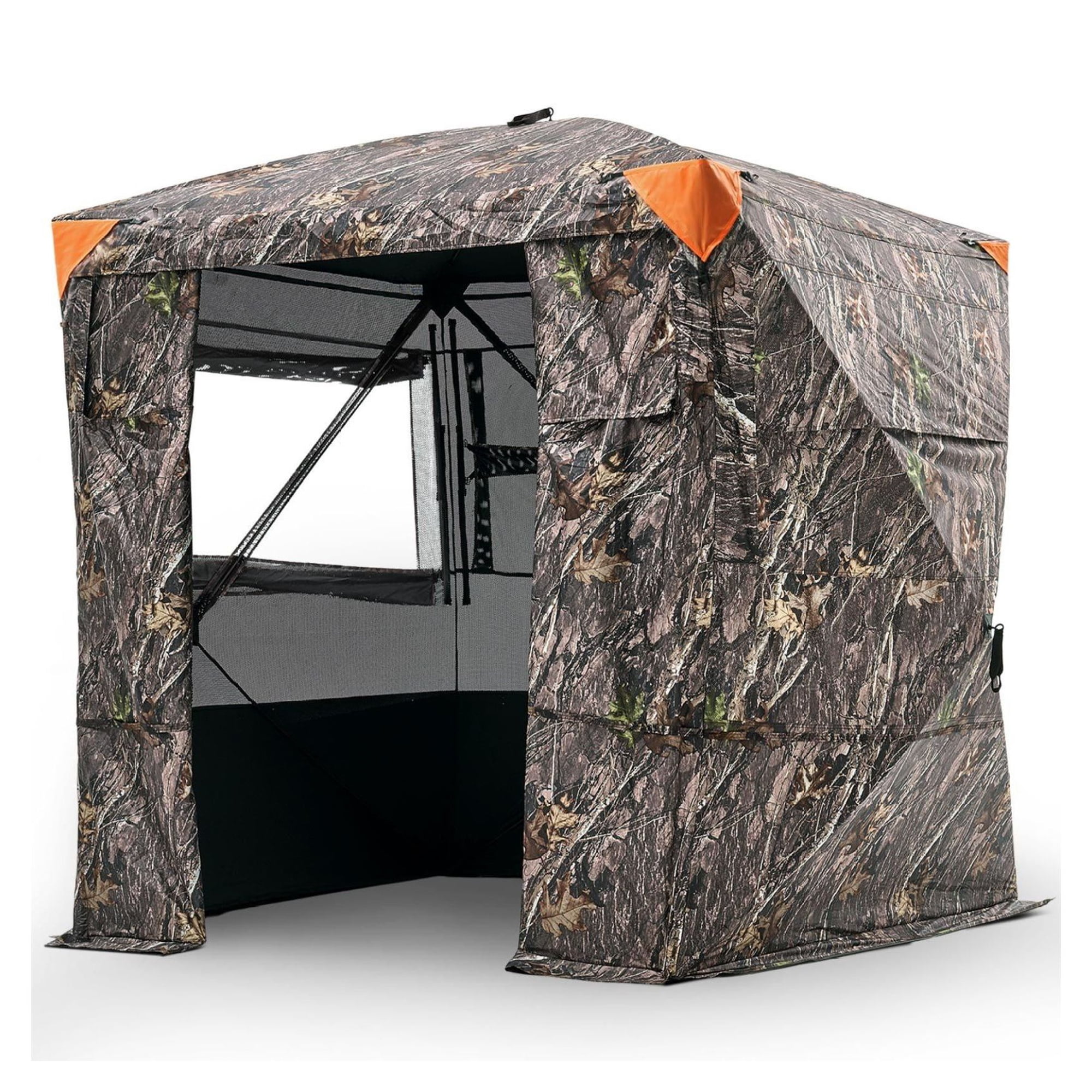 Hunting Blind 4-5 Person 270° See-Through Ground Tent with Carry Bag