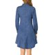 thumbnail image 3 of INSPIRE CHIC Vestido de Camisa de Mezclilla Casual con Manga Obispo y Bolsillo en el Pecho para Mujer XL Azul, 3 of 8