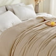 thumbnail image 2 of Gogreen Cozy Blanket Solid Blanket Throw Blanket - 300 GSM Fleece Blanket Throw Size Blanket for Home Decoration, Ultra Soft Blanket Microfiber Throw Blanket (Throw - 50" x 60"), 2 of 8
