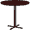 Mahogany, variant on Flash Furniture 42'' Round Black Laminate Table Top with 33'' x 33'' Bar Height Table Base