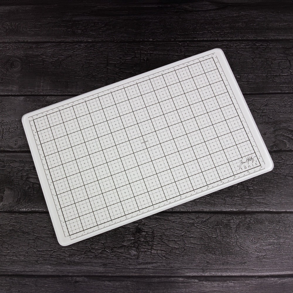 Tim Holtz Travel Glass Studio Mat-White